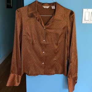 Penguin by Munsingwear Silk Blouse size 4